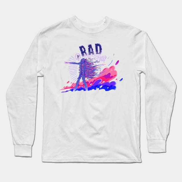 Bad Trip Long Sleeve T-Shirt by kidsuperpunch